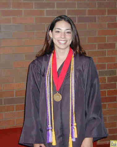 Student with cord